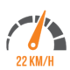 Maksymalna prędkość: 22 km/h